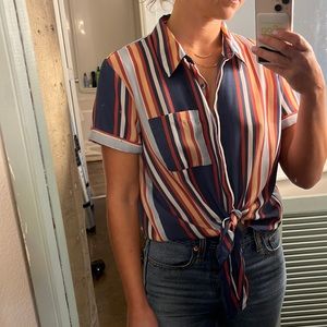 Striped light top